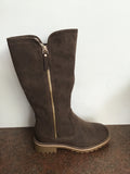 Chocolate Dark Brown Fur Boot