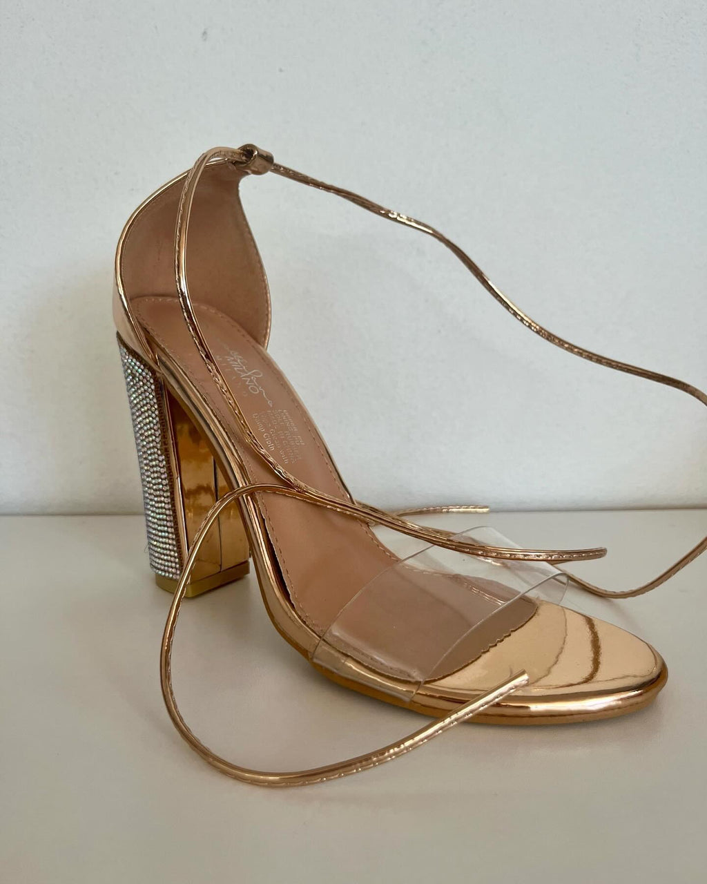 Gold lace up