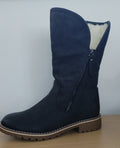 Black Fur Short Boot