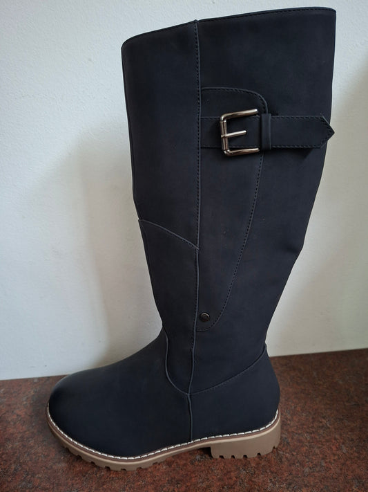 Black Long Fur Boot #WZ-3