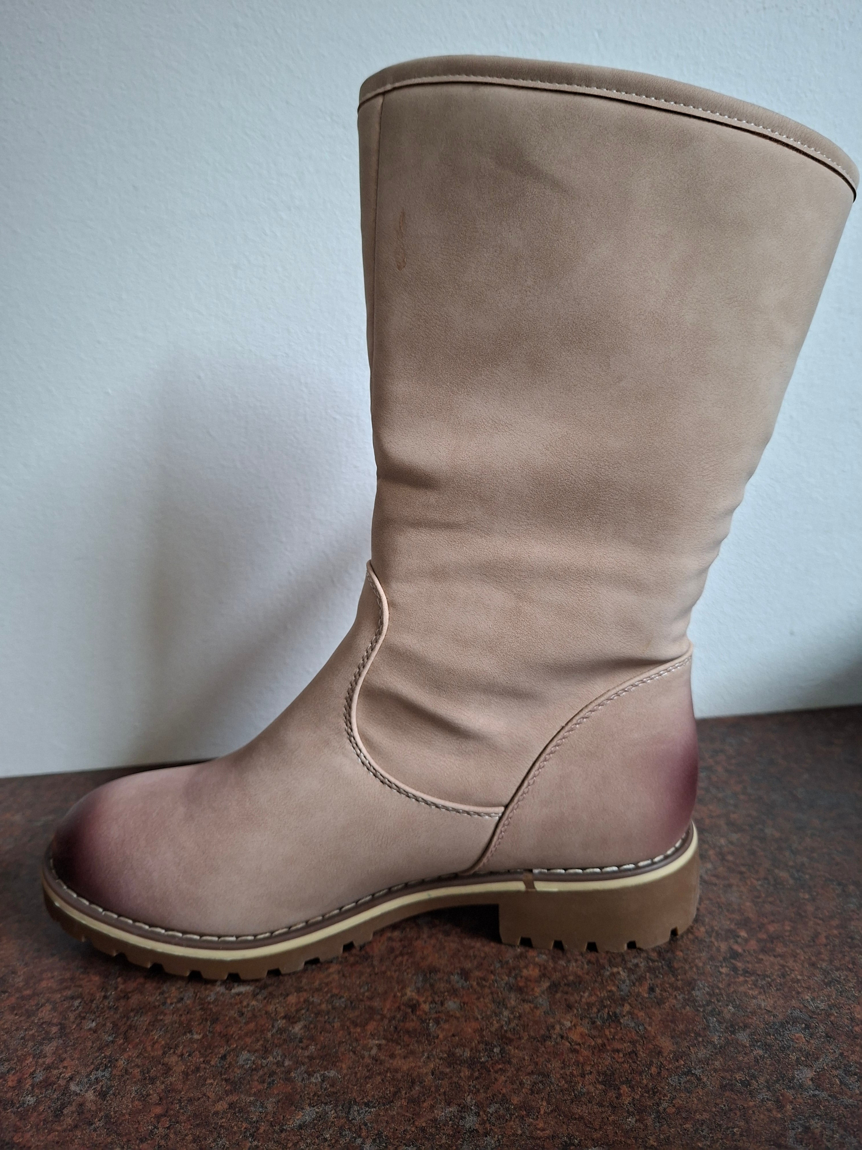 Pink Fur Boot