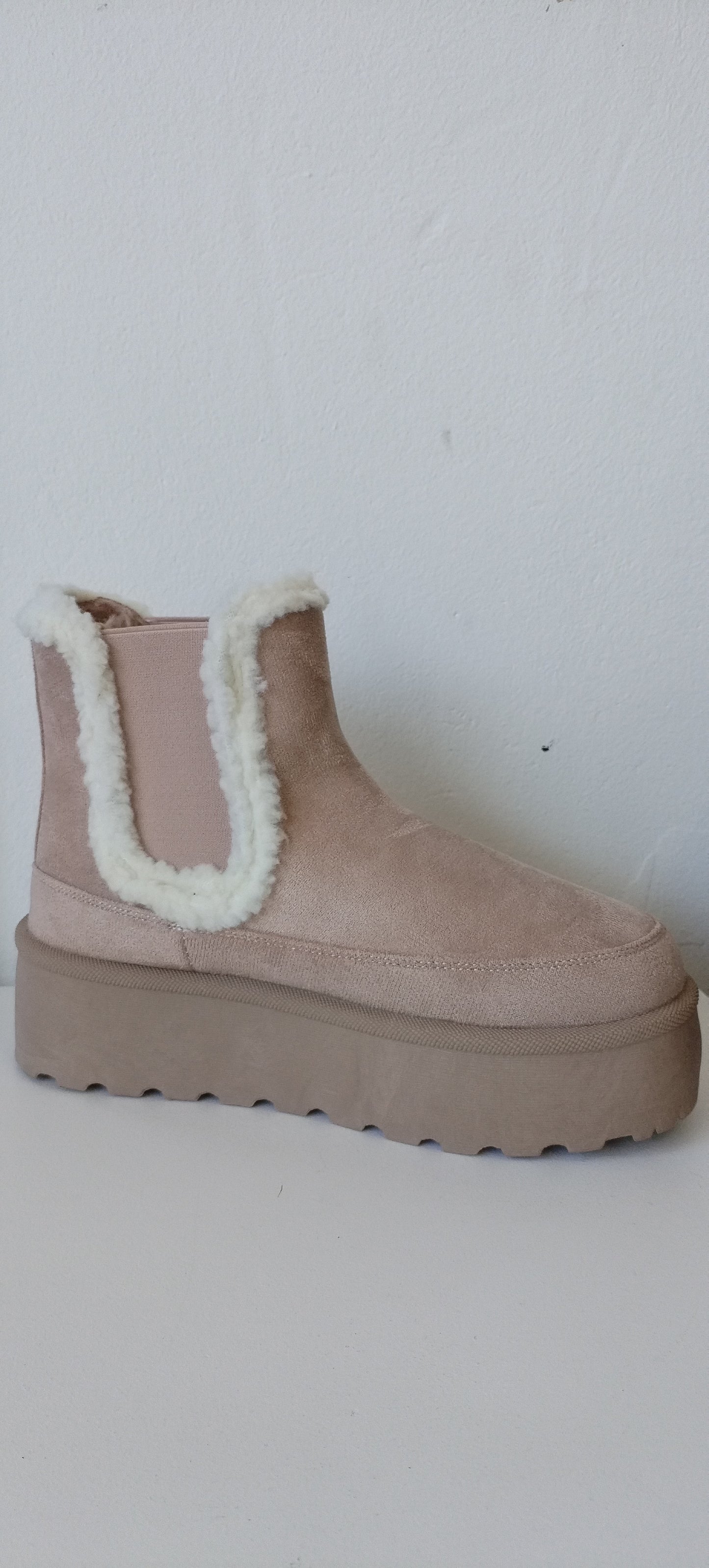 Cream Winter Boot