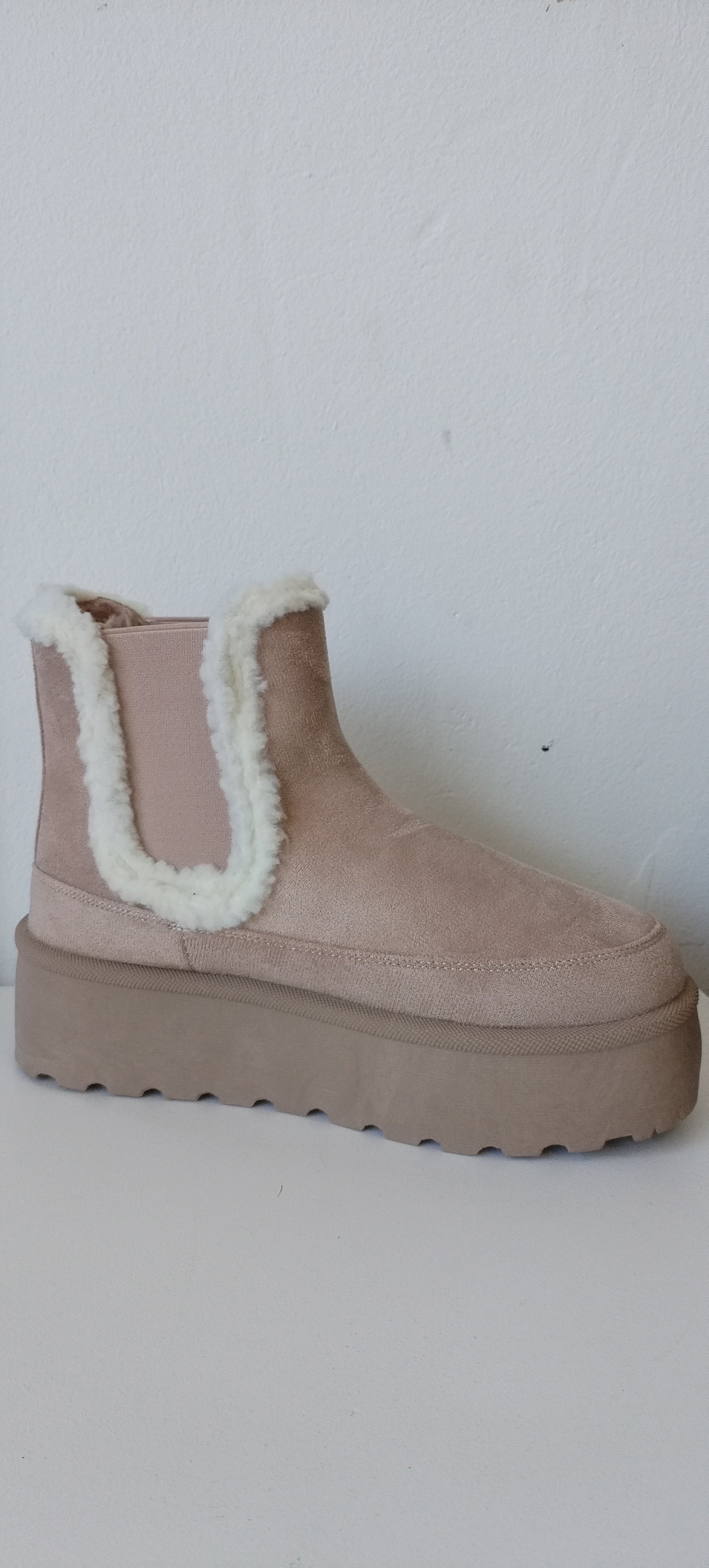 Cream Winter Boot