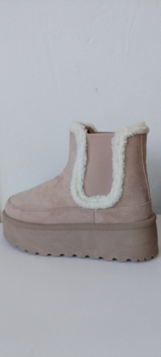 Cream Winter Boot