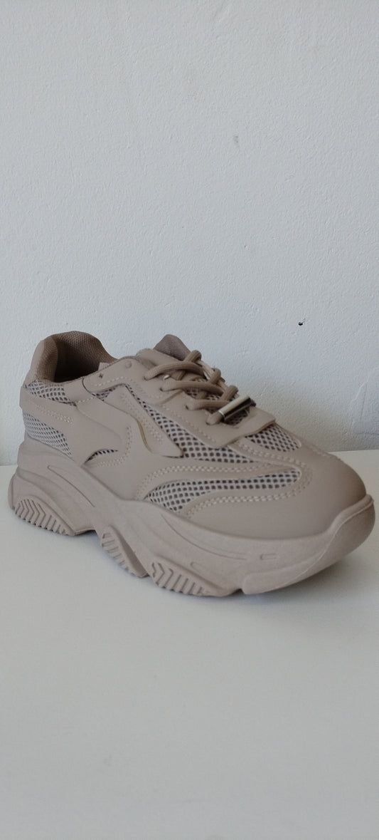Khaki Cream Tekkies