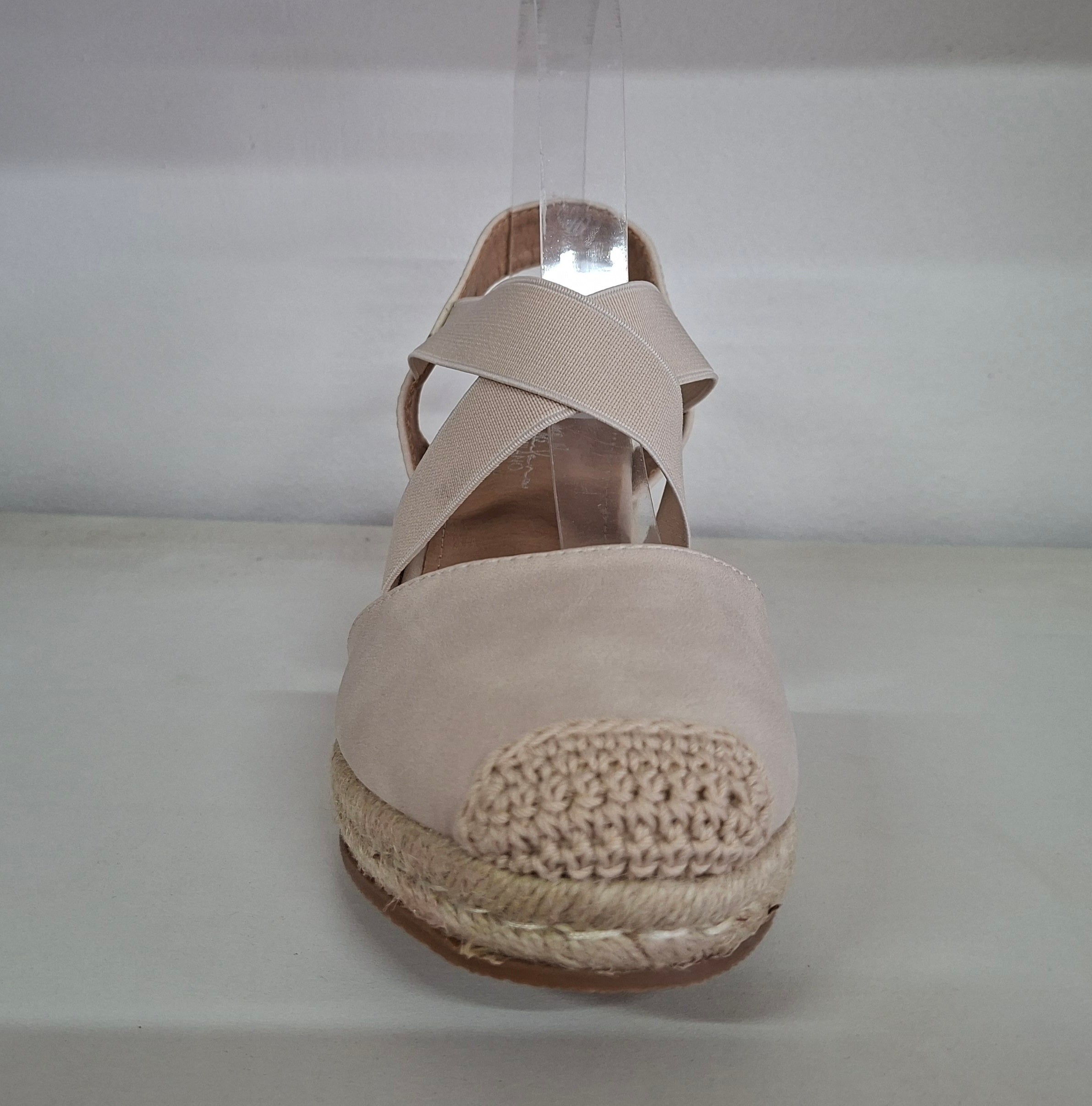 Cream Wedge with support strap
