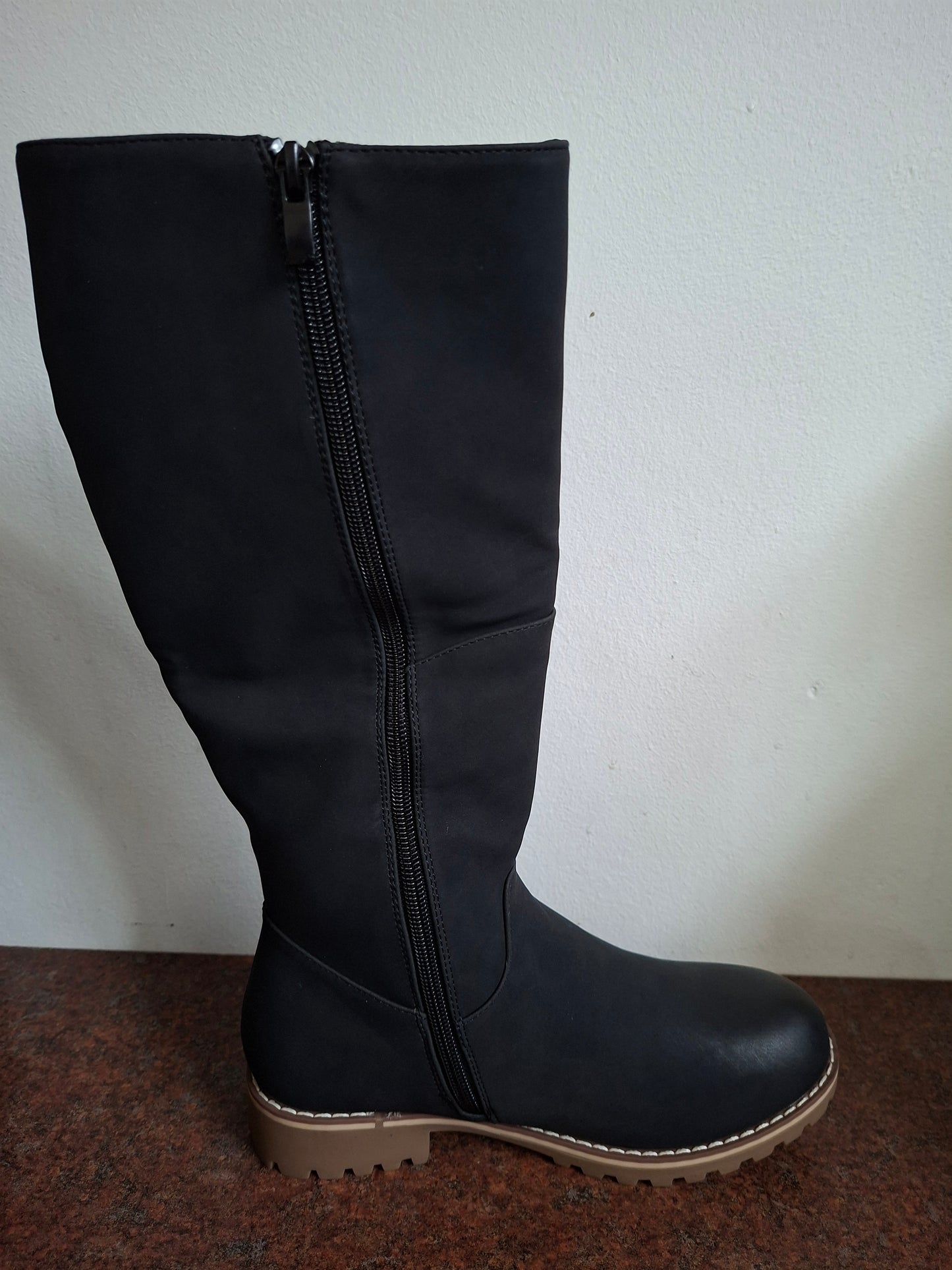 Black Long Fur Boot #WZ-3