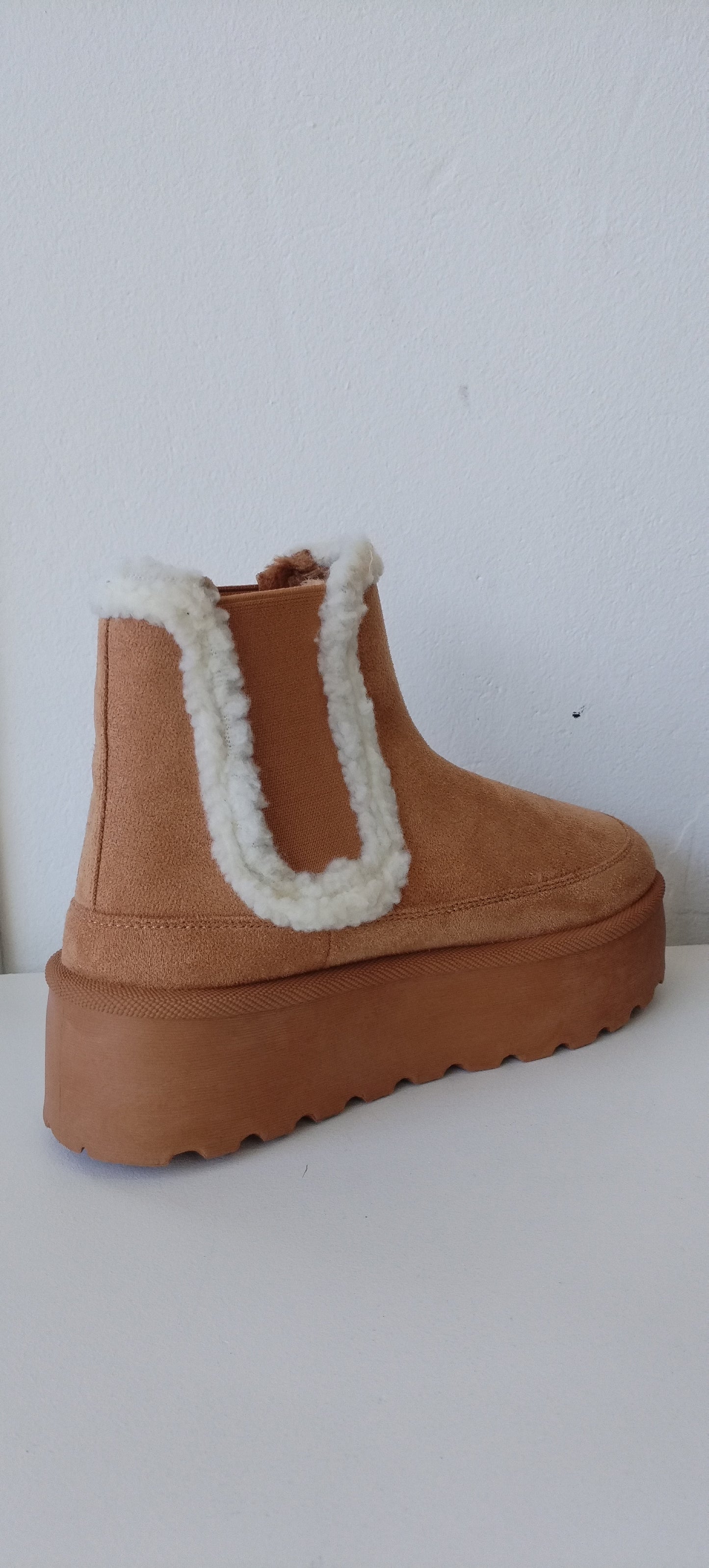 Tan Fur Boot