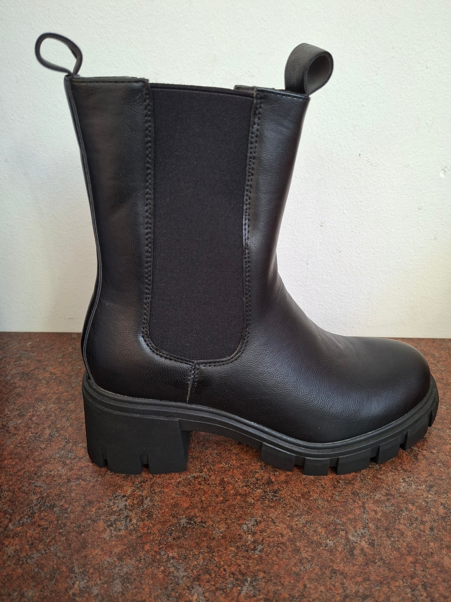 Chunky Black Boot