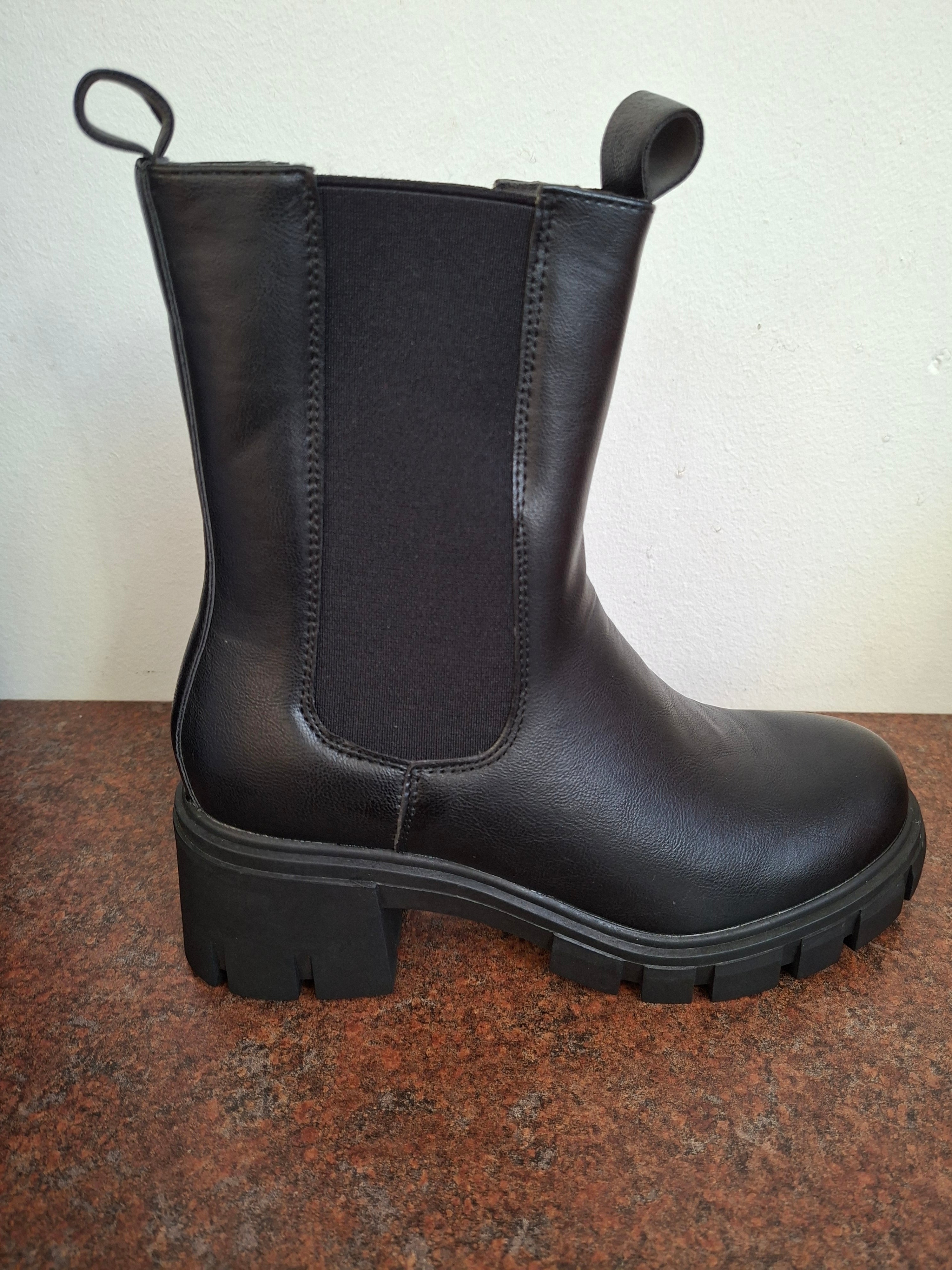 Chunky Black Boot