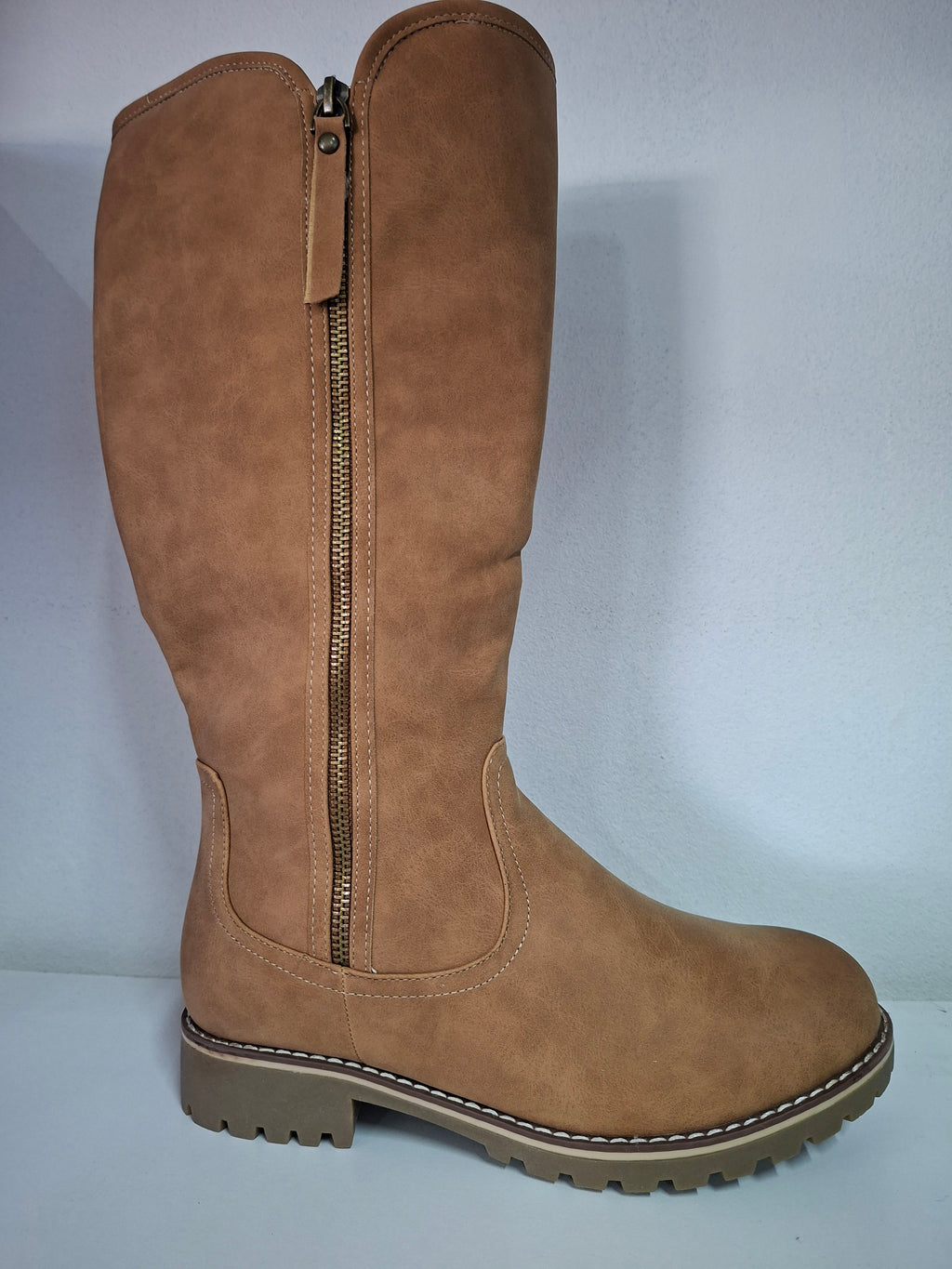 Tan Long Fur Boot