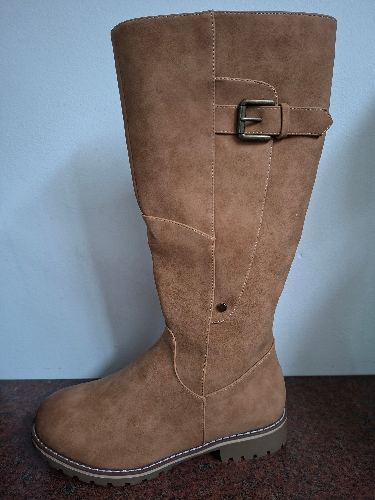 Tan Long. Fur Boot # WZ-3