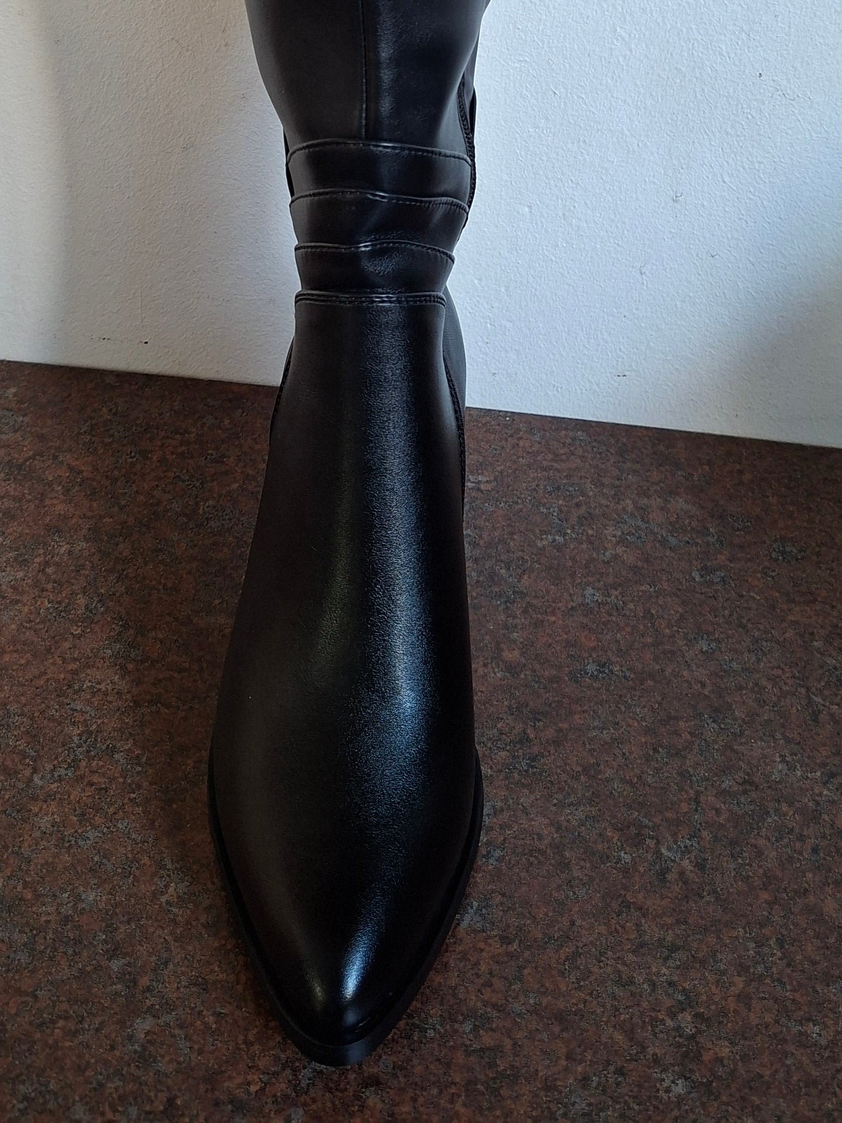 Black Small Heel Boot