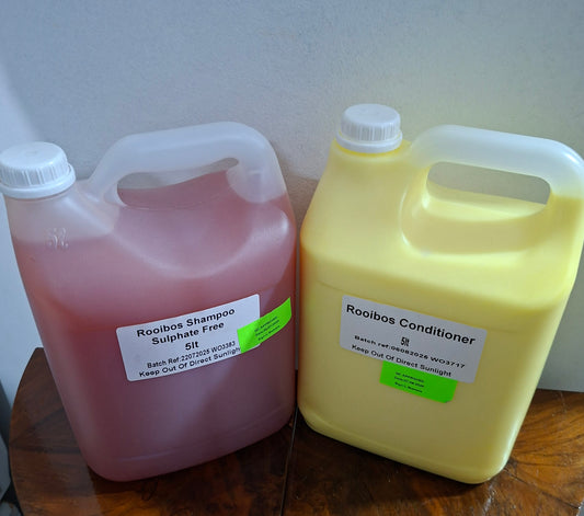 5 Litre Rooibos Shampoo and Conditioner Sets